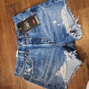 Levi's 501 High Rise Shorts - Size 26